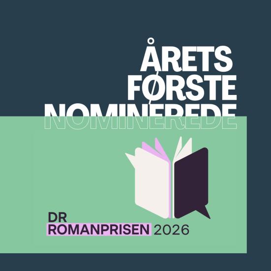 Logo med bog for DR Romanprisen