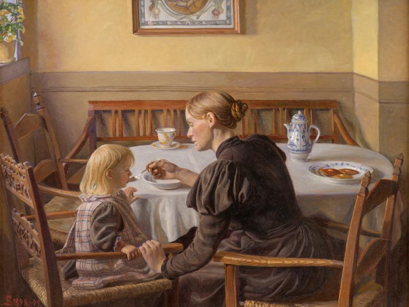 Moder Og Datter 1898 – 1899 Af Fritz Syberg