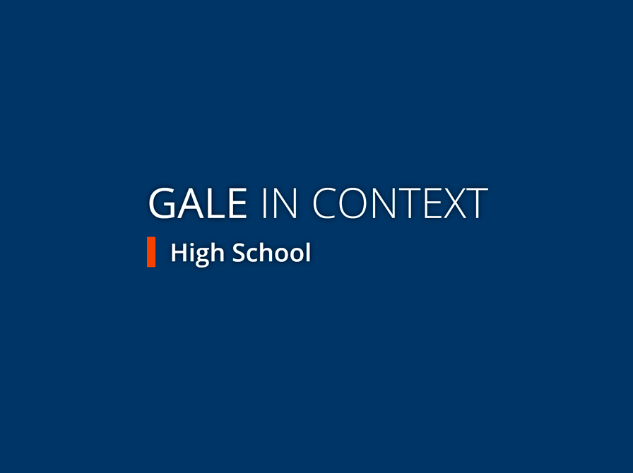 Gale in context high school