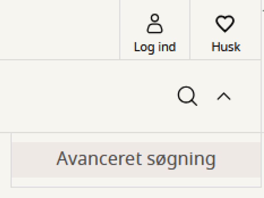 Sådan finder du avanceret søgning