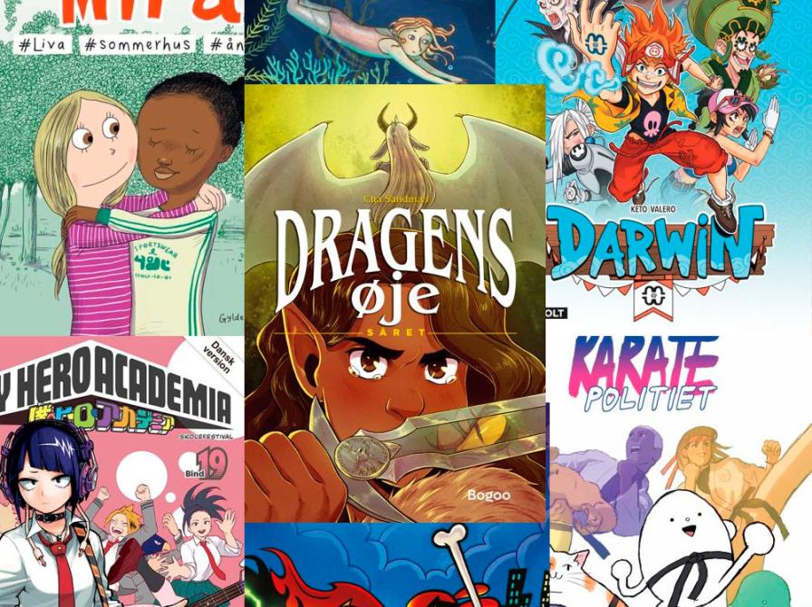 Masser af forsider af tegneserier