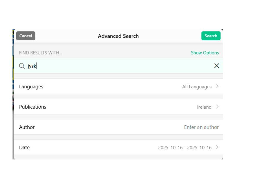 Advanced search PressReader -  Jysk